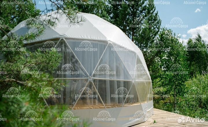 Геокупол D5. Утепленный шатер для глэмпинга. Юрта