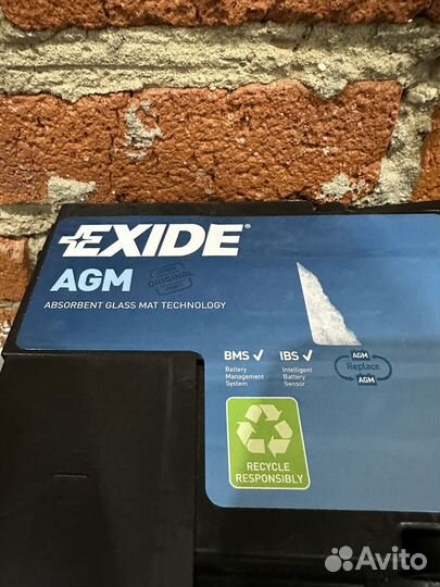 Аккумулятор exide EK1050 105AH AGM