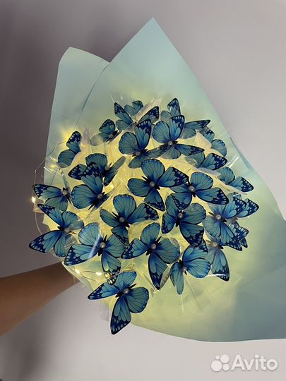 Готовый букет из бабочек