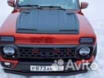 Накладка Барс на капот Нива