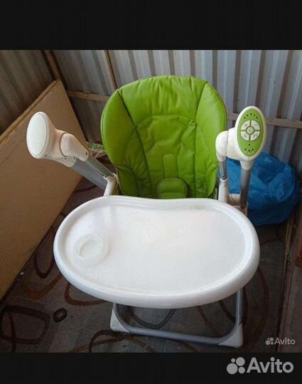 Стул для кормления и качеля 3в1