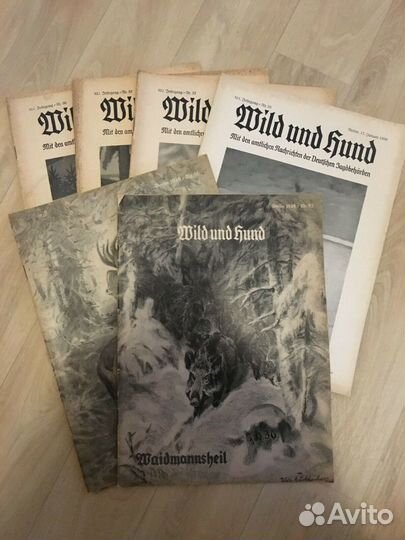 Охотничьи журналы 1935 -1936 Германия Wild und