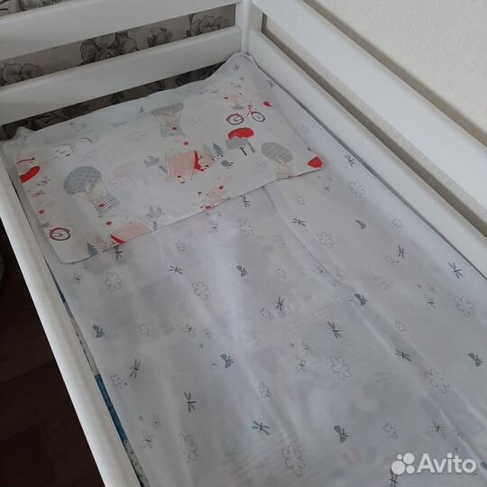 Комплект постельного белья в дет.кроватку (поплин)