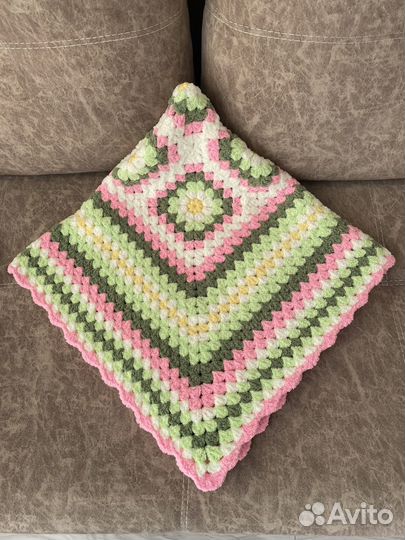 Плед детский вязаный ручная работа