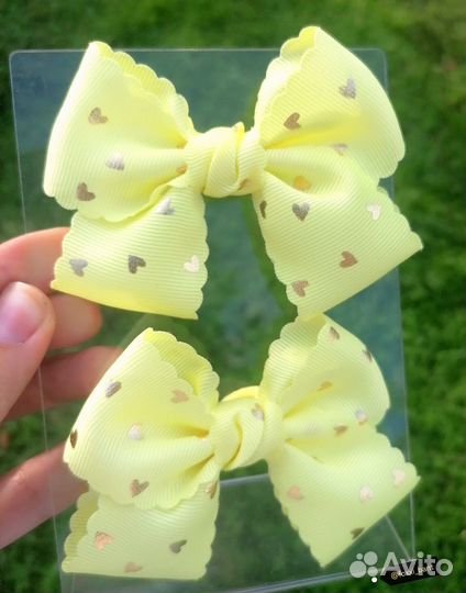 Бантики для волос ручной работы