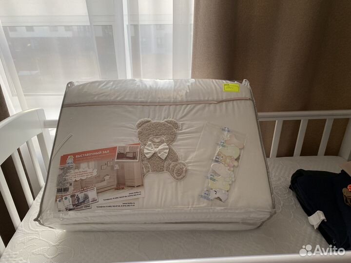 Комплект белья в кроватку(бортики+подушка+одеяло)