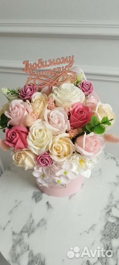 Букет из мыльных цветов