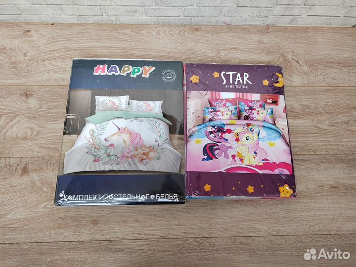 Комплект постельного белья для девочек сатин