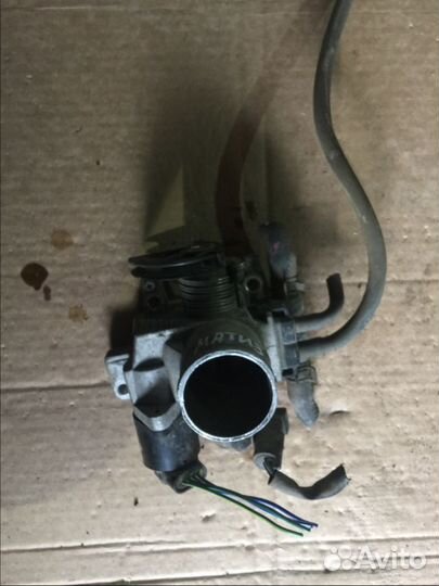 Дроссельная заслонка в сборе на дэу матиз.0,8 л