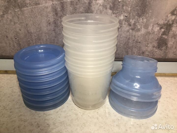 Набор avent: электрический молокоотсос и бутылочки