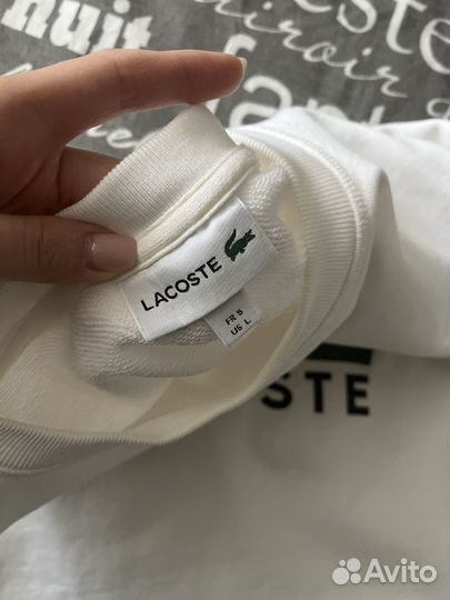 Свитшот Lacoste белый L