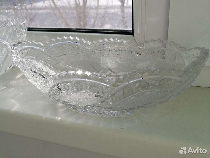 Хрусталь СССР вазы салатники