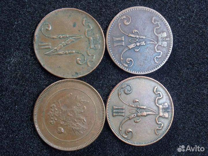 Монеты Финляндии в составе Р.И,см.список