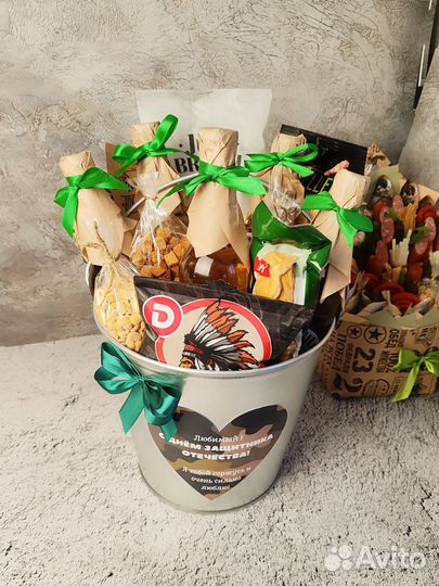 Подарок мужчине, съедобный букет