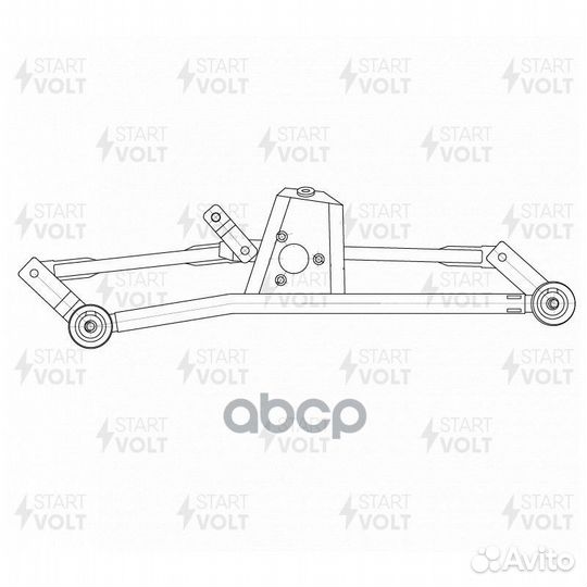 Трапеция стеклоочистителя peugeot 206 98- VWA21