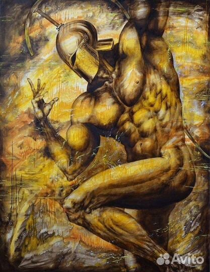 Картина маслом на холсте большая, 1*1,5 и 1,5*2 м