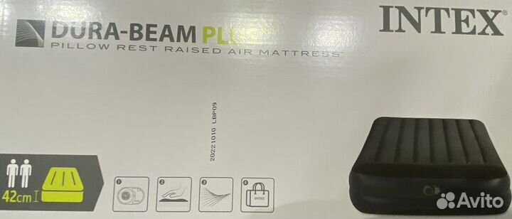 Надувная кровать 152x203x42 см 220В,intex 64124