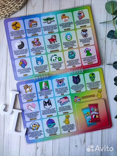 Стикерсы альбом для хранения коллекции