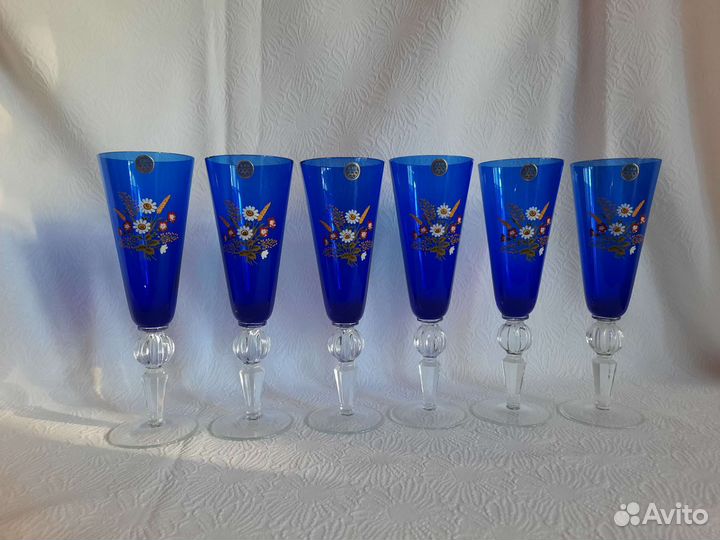 Хрустальные фужеры Суздаль СССР