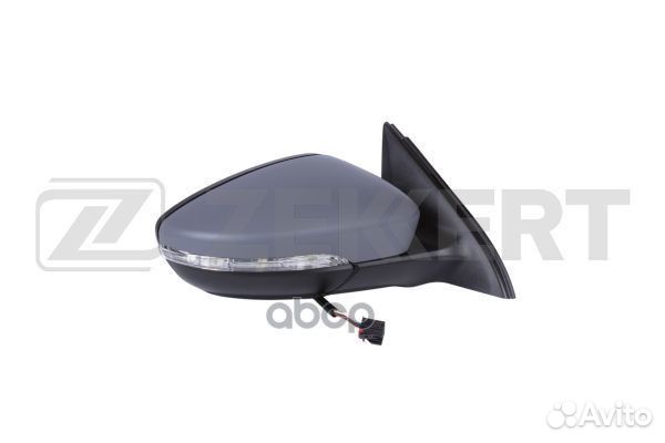 Зеркало в сборе правое / грунтованное / выпукло