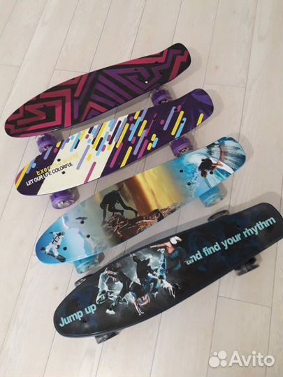 Пенниборды, скейтборды, лонгборды