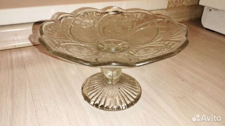 Ваза для фруктов на ножке СССР