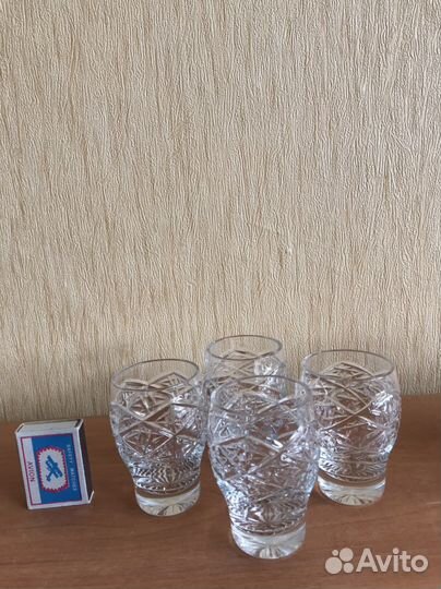 Хрустальные рюмки СССР, стаканы