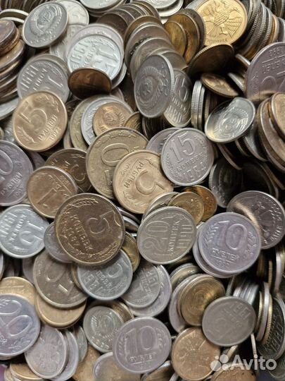 Погодовка копеек СССР почти полная