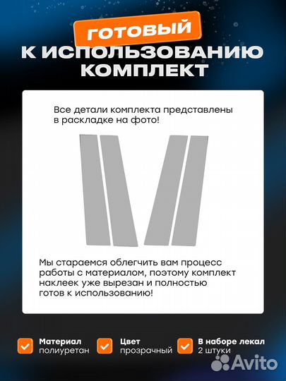 Плёнка для стоек дверей Mercedes-Benz EQB (I) (2021)