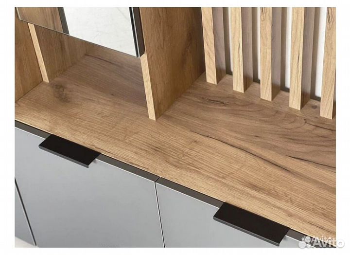 Прихожая Бери дуб крафт золотой/графит