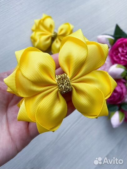 Бантики для волос ручной работы