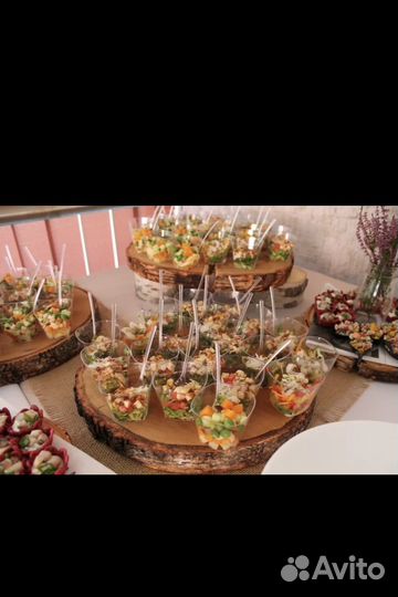 Торцевые спилы для фуршетов