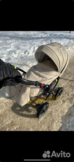Коляска 2 в 1 aroteam cocoline (экокожа)