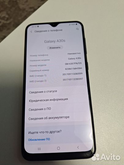 Мобильные телефоны бу samsung а30s