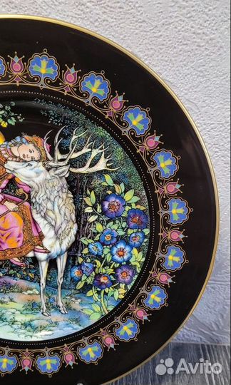 Фарфоровая настенная тарелка,villeroy & boch