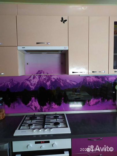 Скинали стеклянный фартук 2,5 м