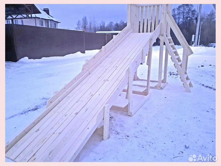 Детская горка уличная зимняя ледянка