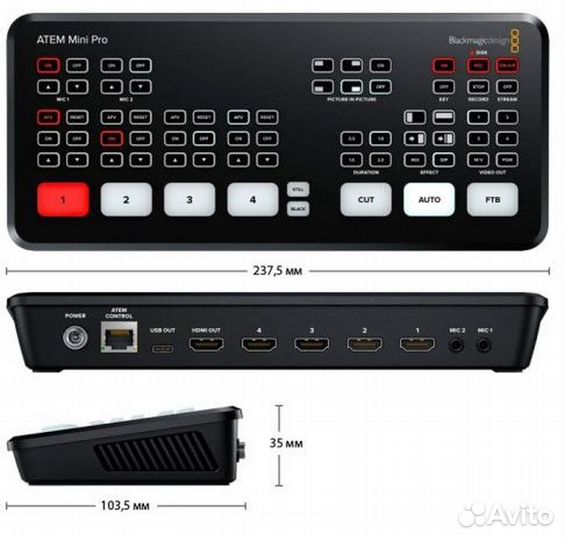 Blackmagic atem mini PRO (Абсолютно новый)