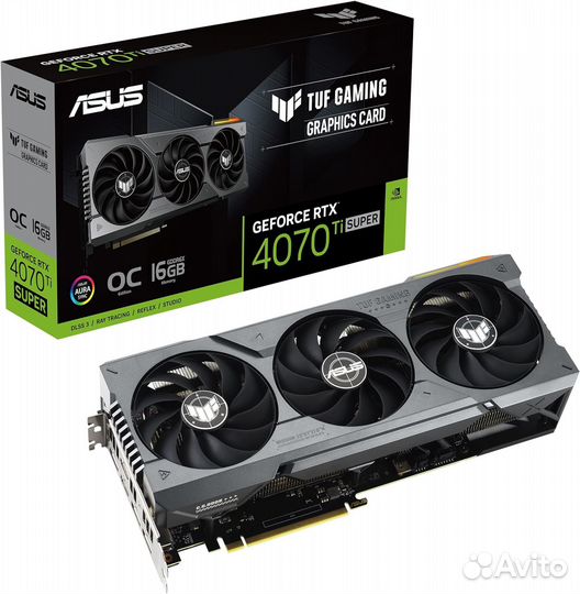 Видеокарта asus TUF GeForce RTX 4070 Ti super 16GB