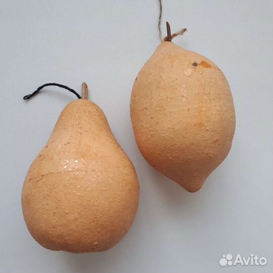 Елочные игрушки ватные, винтаж, СССР