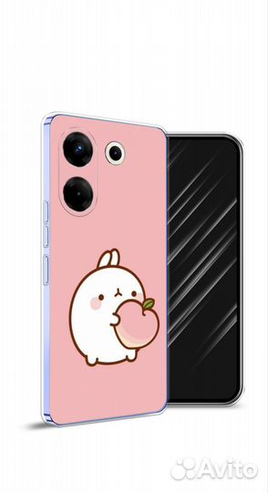 Чехол розовый Tecno camon 20 pro 5g