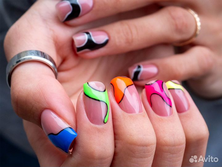 Маникюр, покрытие гель-лак, наращивание ногтей