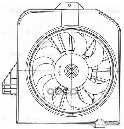 Вентилятор радиатора Dodge Caravan (01) /Chrysler