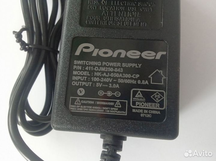 Блок питания для DJ контроллера Pioneer DDJ-RX нов