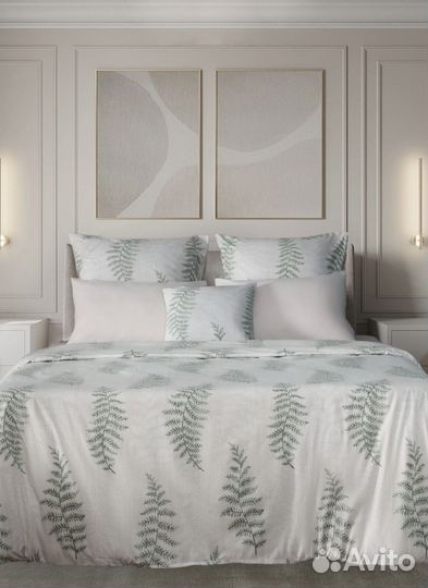 Белье постельное двуспальное поплин, хлопок 100