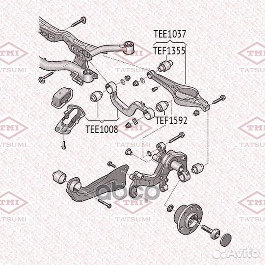 Сайлентблок VW passat/golf V/jetta/touran -08