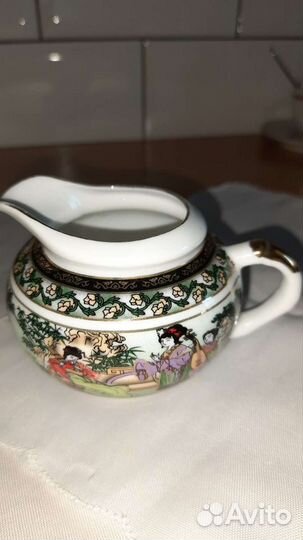 Молочник фарфор Японские сцены