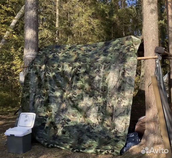 Тент камуфляжный с люверсами