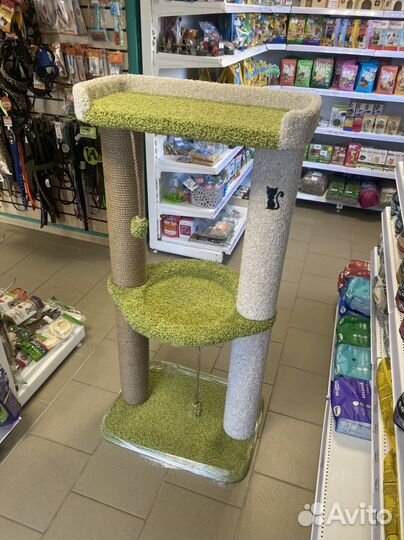 Домик - когтеточка, лежанка для котов новый