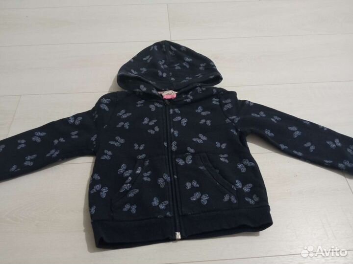 Толстовка hm для девочки с капюшоном